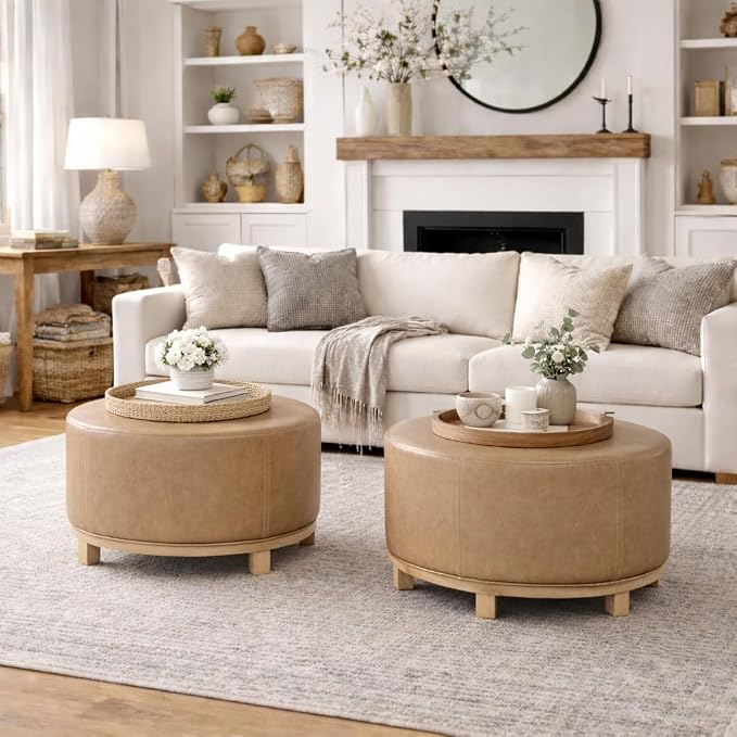 Sand Faux Leather