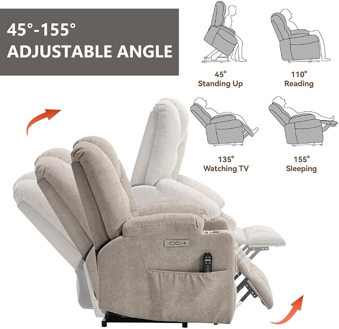 Khaki + Chenille + Fiber Foam and Polyester Fiber Pad