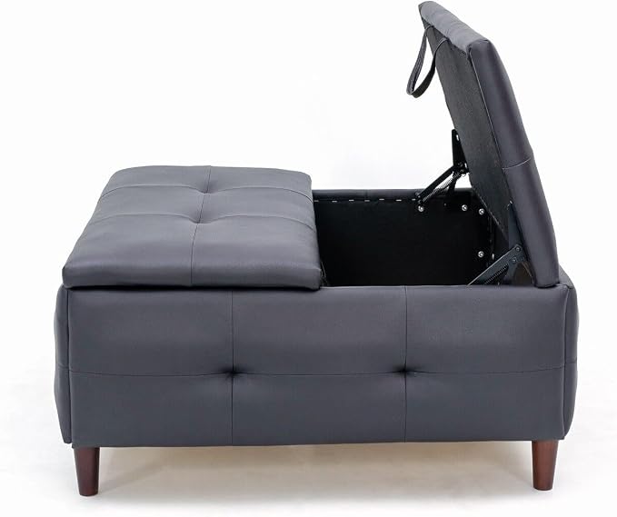 Black Leather-like Fabric