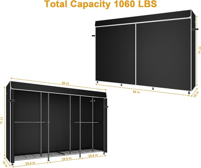Black Rack With Black Cover