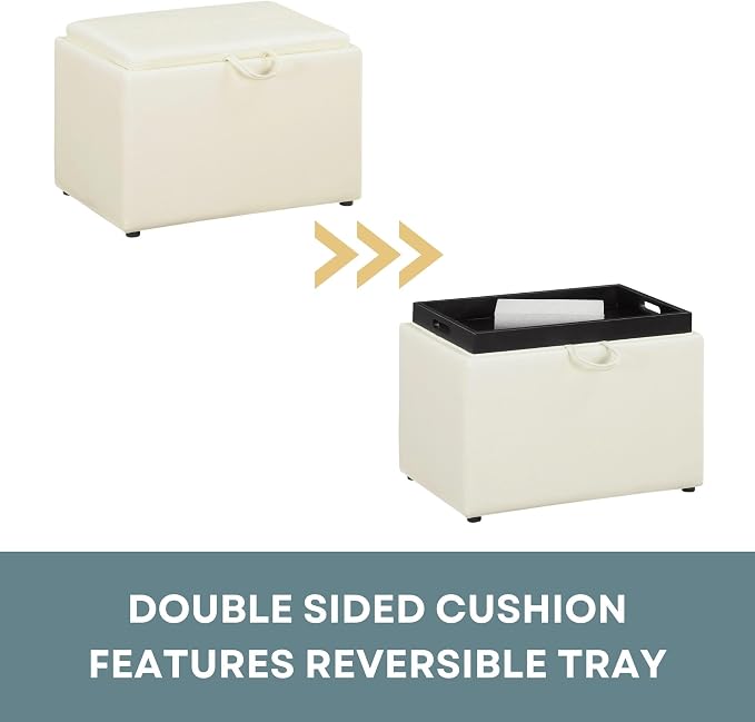 Ivory Faux Leather