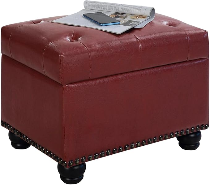 Burgundy Faux Leather