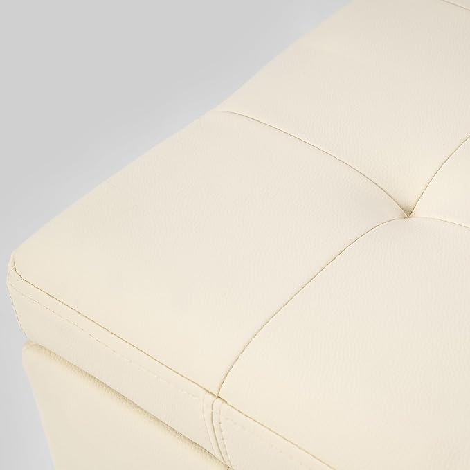 Style4 Beige Faux Leather