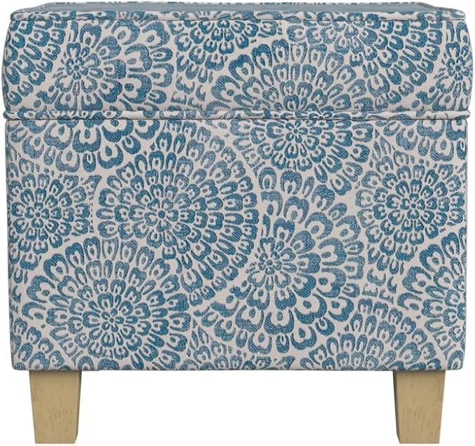 Blue and Cream Modern Floral