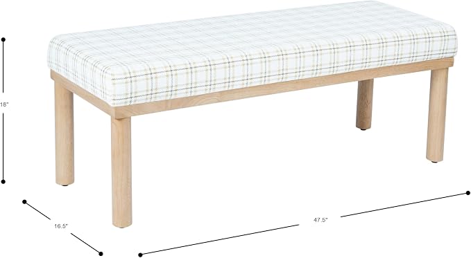 Natural Plaid Woven Fabric
