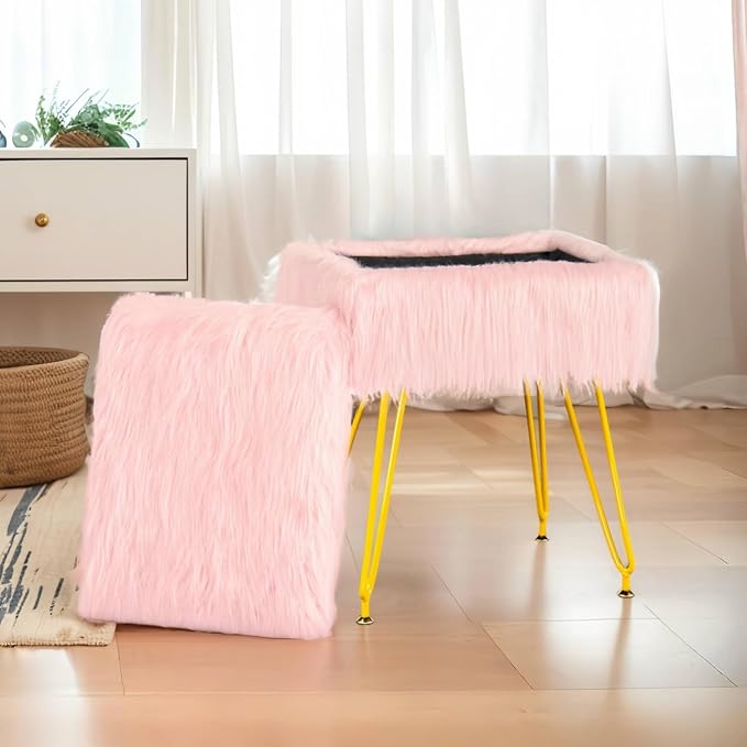 Rectangular-pink/Golden