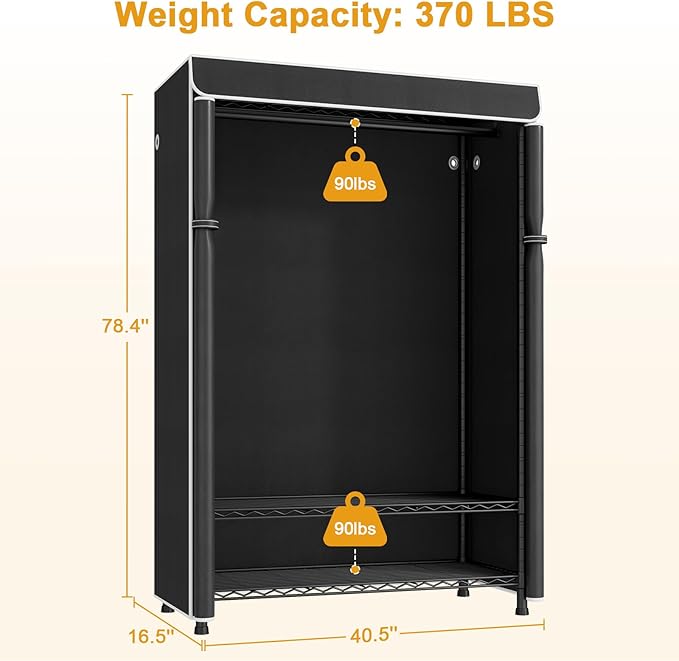Black Rack with Black Cover