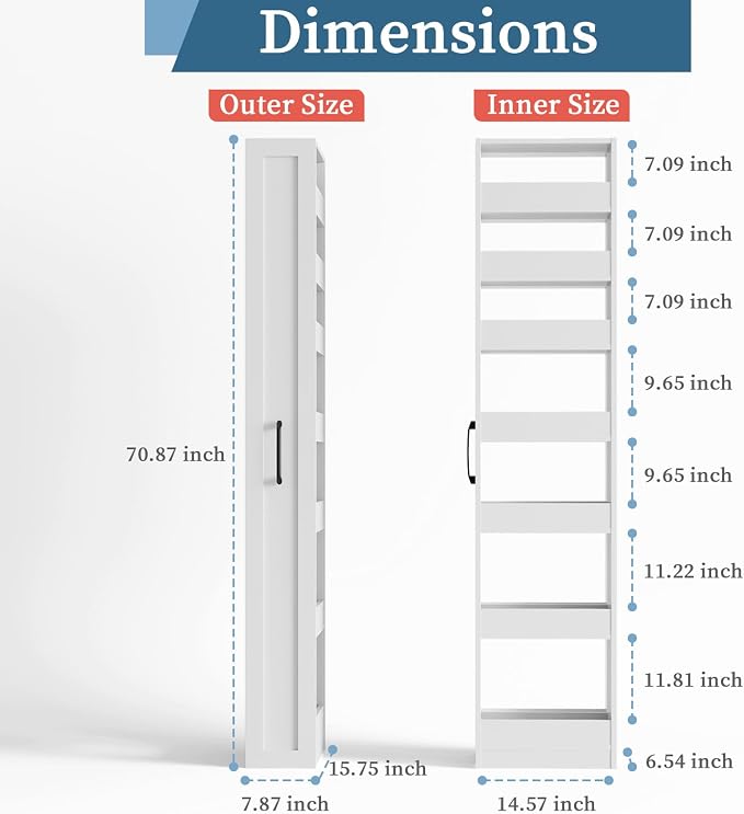 White 8'' Plus