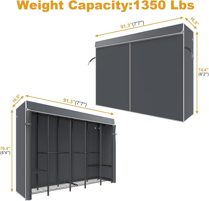 Black Rack with Gray Cover
