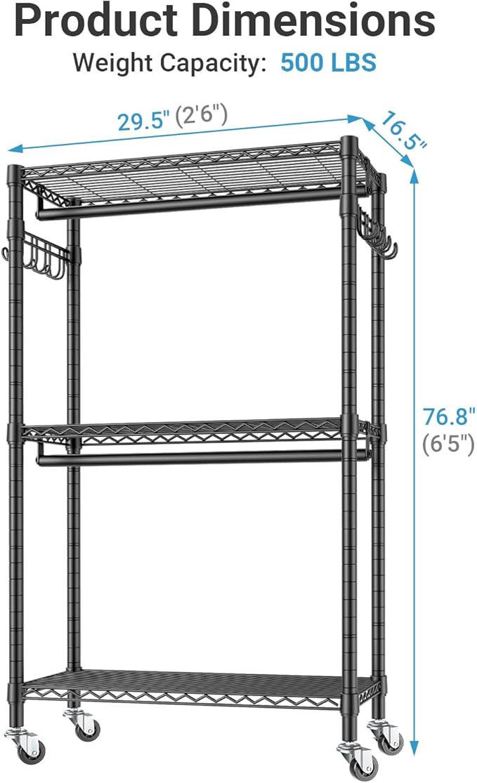 Black Rack with Black Cover