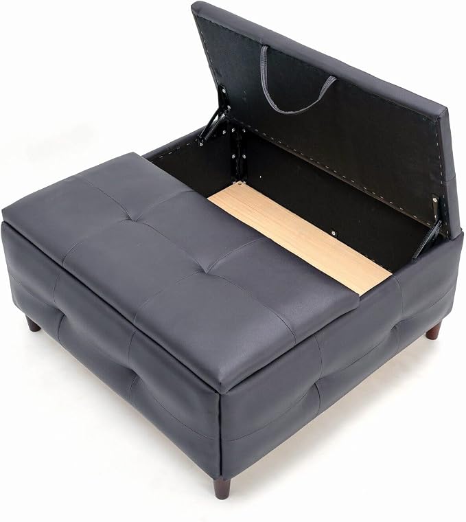 Black Leather-like Fabric