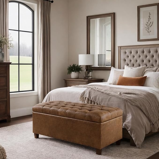 Distressed Brown Faux Leather