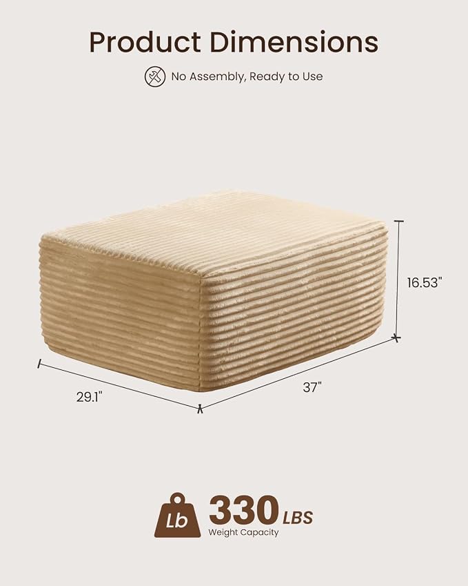 Beige (Plush Corduroy Fabric)