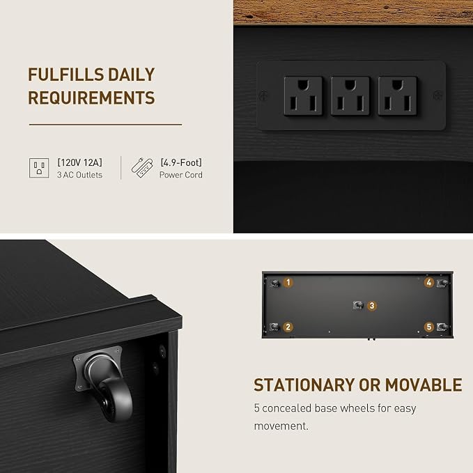 Black + Rustic Brown