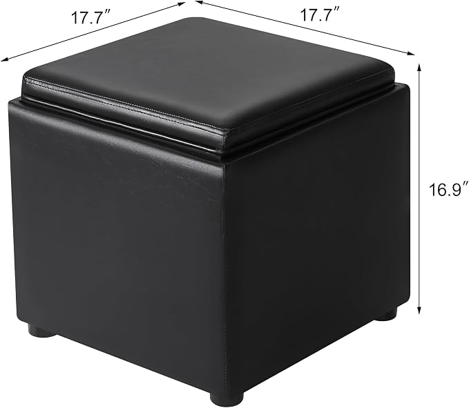 Black Leather With Tray