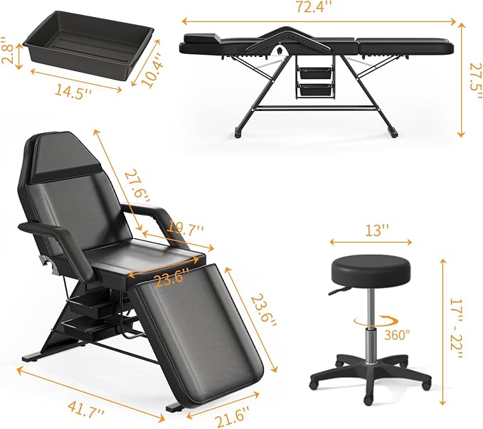 Tattoo Chair09-black