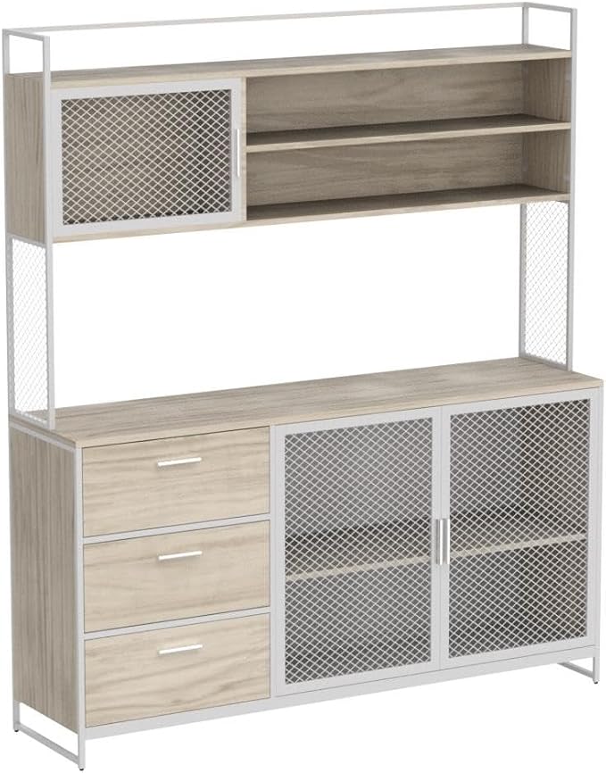 Beige With 3 Drawers