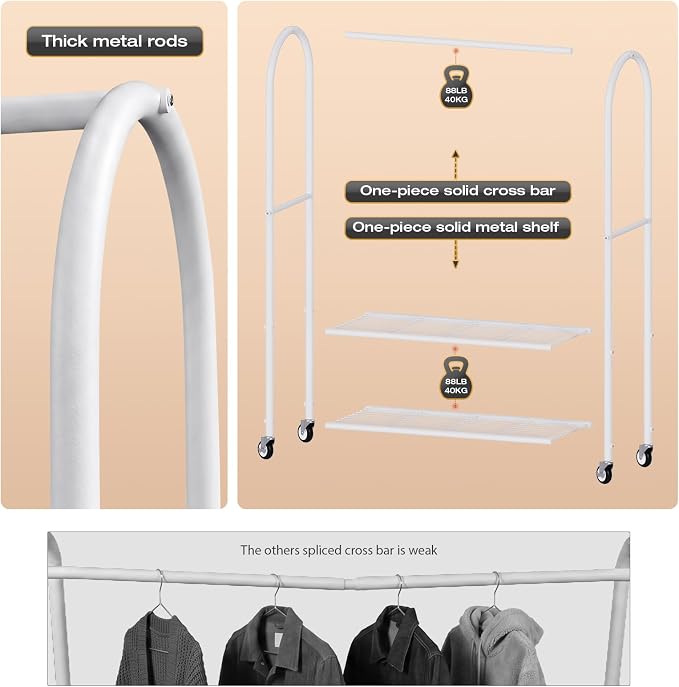 White Rack with Clear Cover