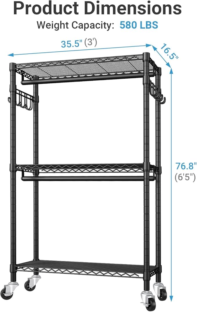 Black Rack with Black Cover