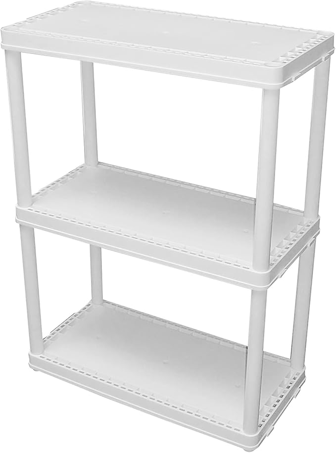 3 Shelf - White