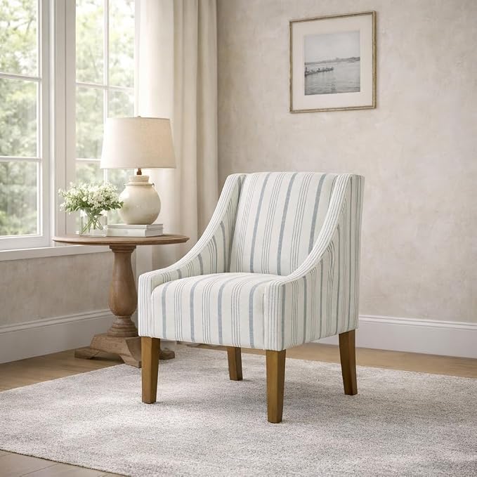 Ivory & Gray Stripe