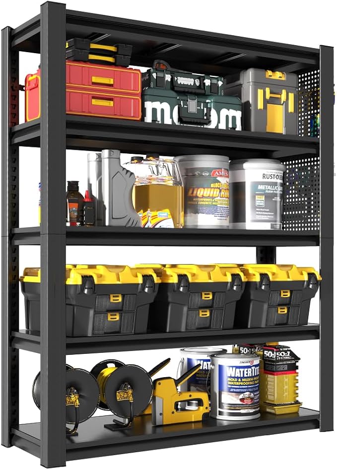 78h*47w*18d+ 5 Tier + Pegboard