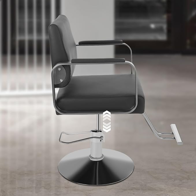 Silver Frame + Black Leather