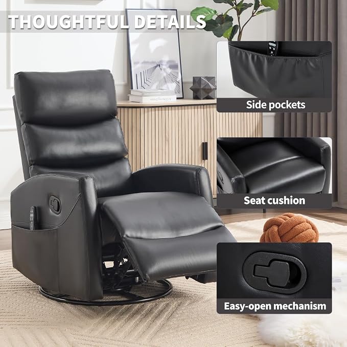 Black + Metal & Wood + Fiber Foam and Polyester Fiber Pad