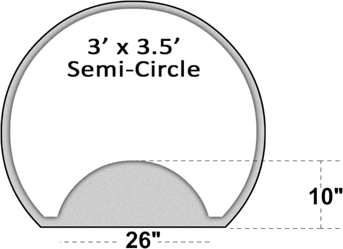 Red Semi-circle