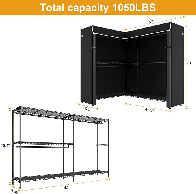 Black Rack with Black Cover