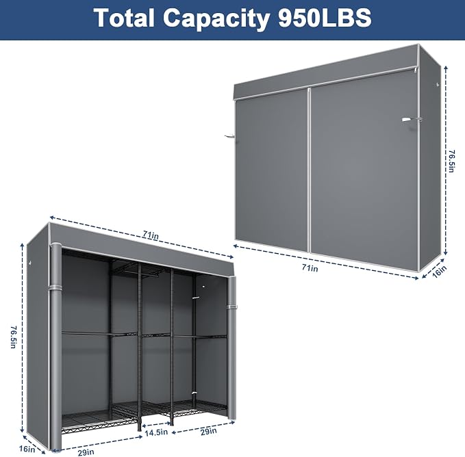 Black Rack With Grey Cover
