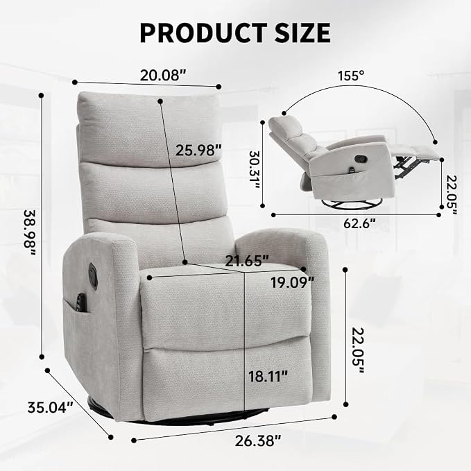 Grey + Metal & Wood + Fiber Foam and Polyester Fiber Pad-1