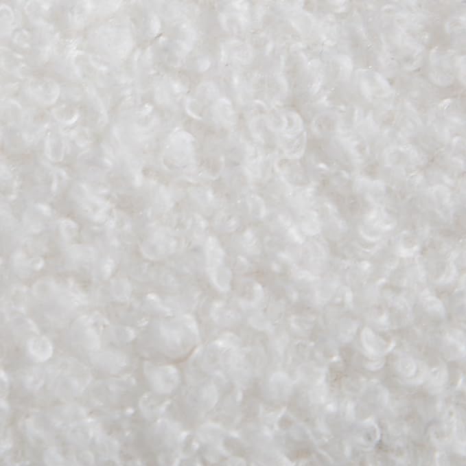 Round, Sherpa- White