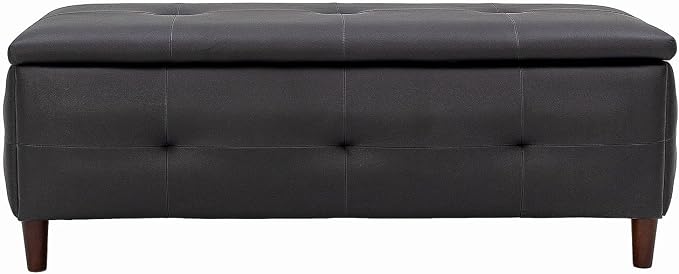 Black Leather Look Fabric