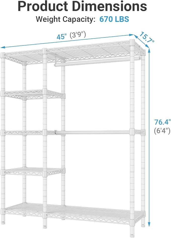 White Rack with Grey Upgraded Cover