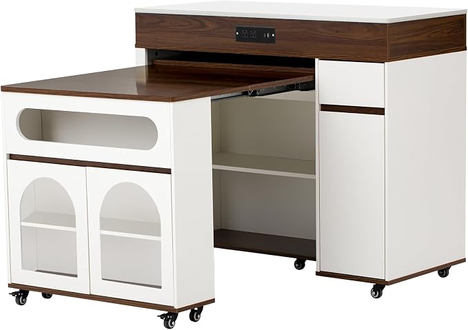 Creamy White+walnut