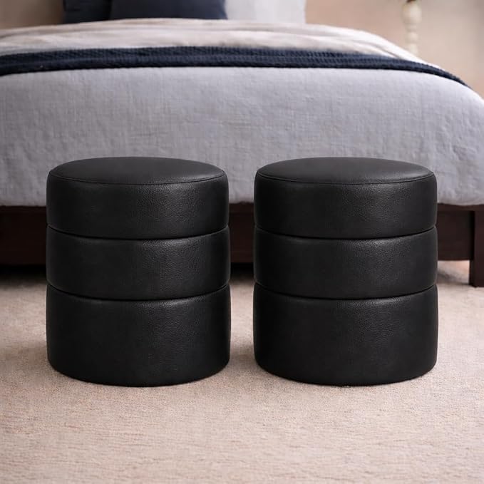 Black Faux Leather