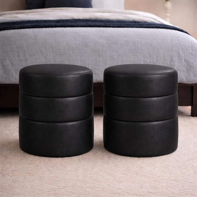 Black Faux Leather