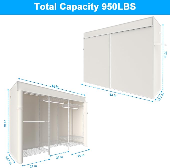 White Rack with White Cover
