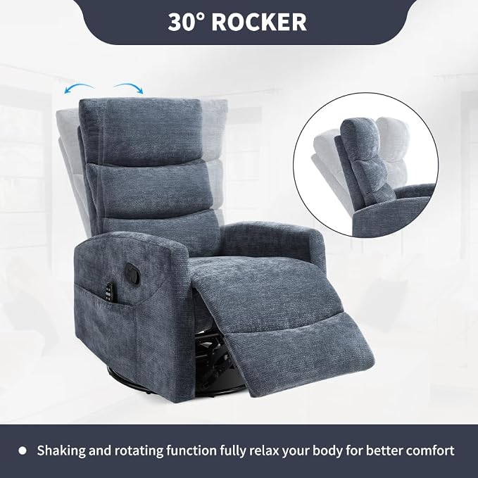 Blue + Metal & Wood + Fiber Foam and Polyester Fiber Pad