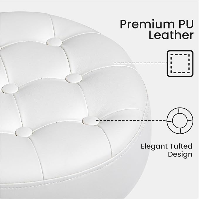 Faux Leather White