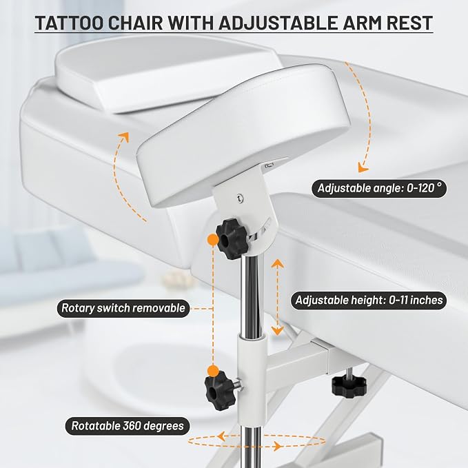 White Tattoo Chair 30