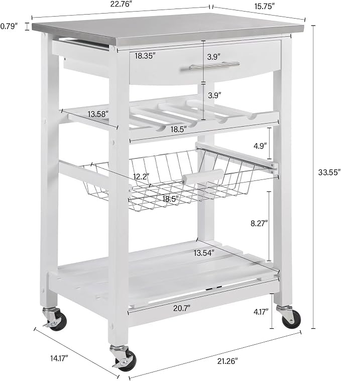White+stainless Steel