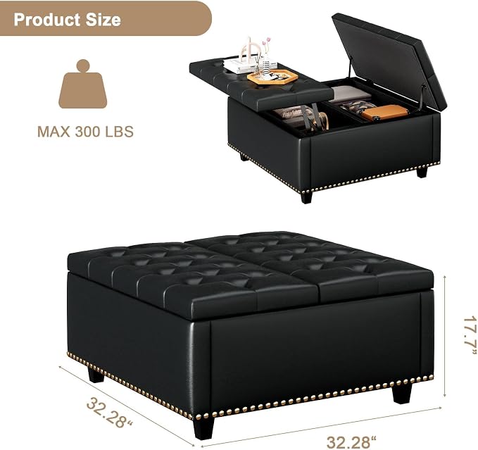 Black Faux Leather