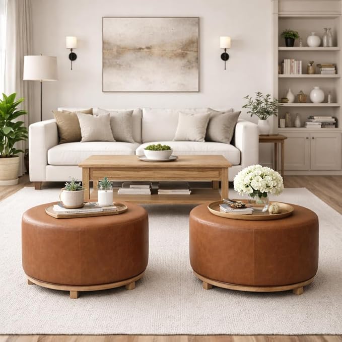 Chestnut Brown Faux Leather