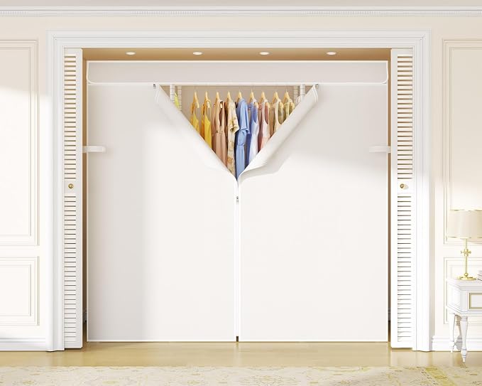 White Rack with Beige Cover