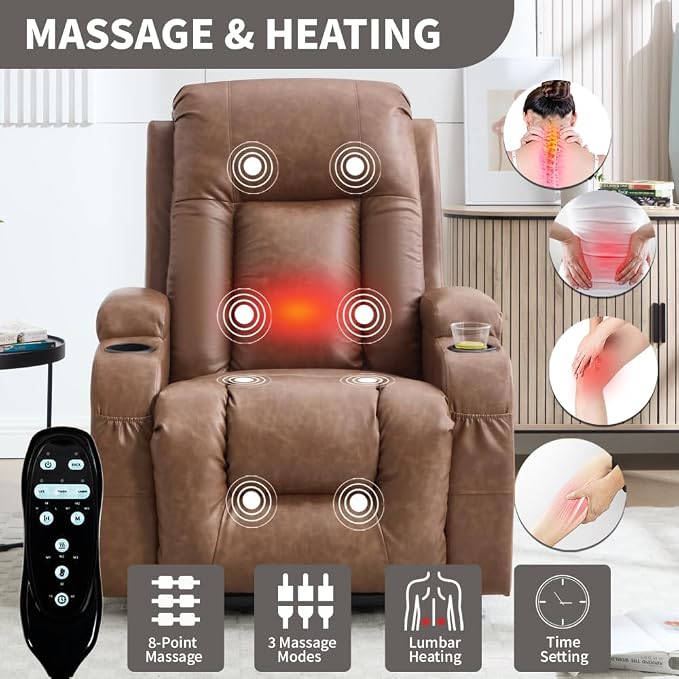 Brown + Pu Leather + Fiber Foam and Polyester Fiber Pad