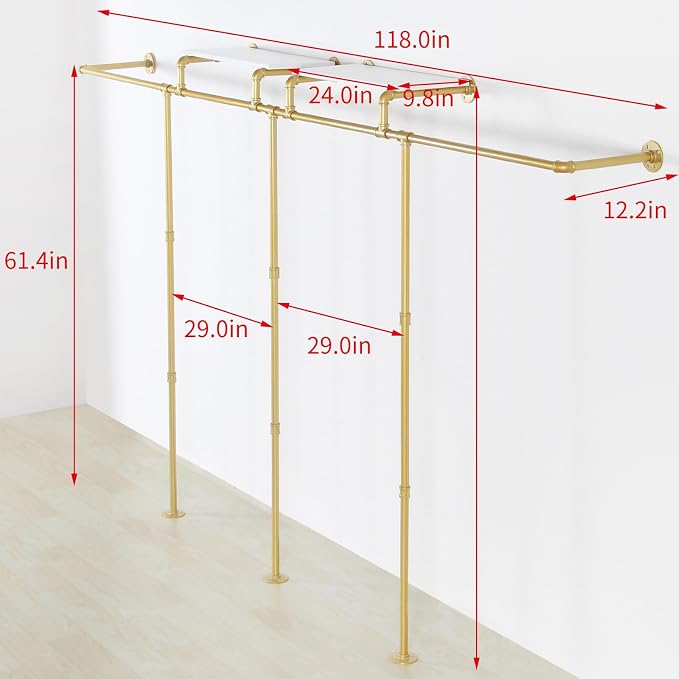 Gold-with shelves