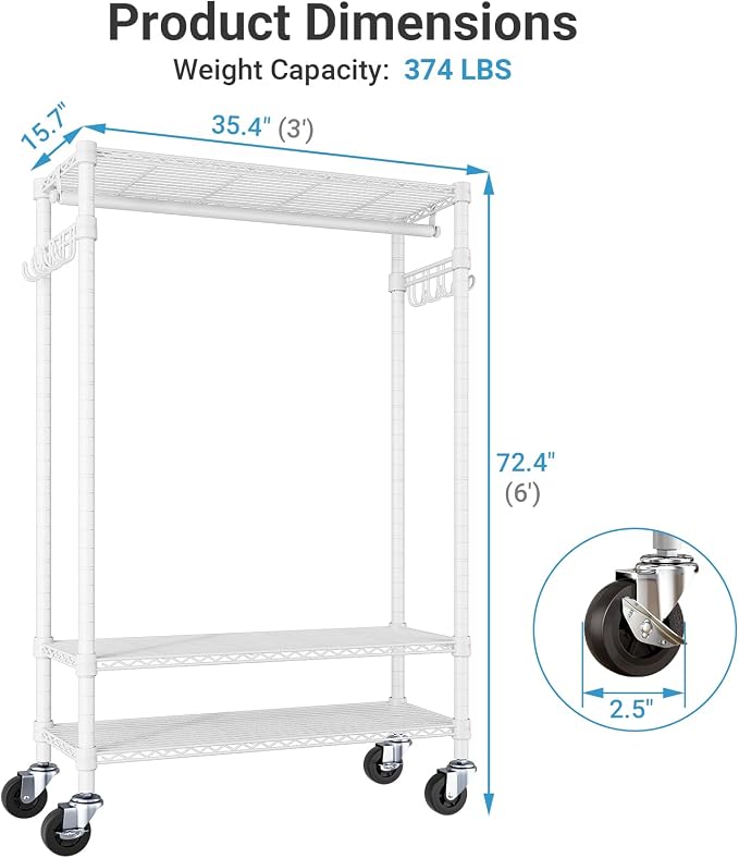 White Rack with Gray Cover
