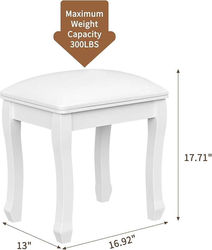 White Curved Leg